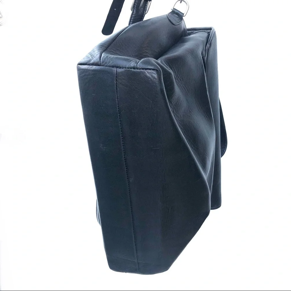 Tumi All Leather Briefcase Crossbody Bag